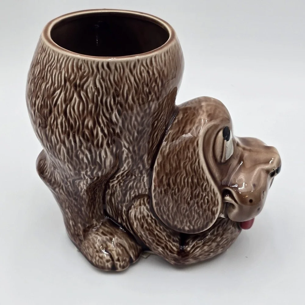 McCoy Cookie Jar Puppy Dog 1978 #0272‎ Vintage Original No Lid Planter Jar